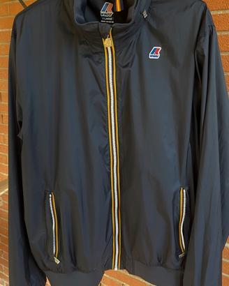 K-WAY AMAURY STRETCH NYLON JERSEY BLU XL ORIGINALE