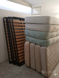 Stock 5 Materassi Singoli e 5 reti a doghe