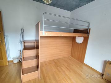 Struttura letto a castello per bambini