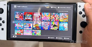 Nintendo switch oled molti giochi