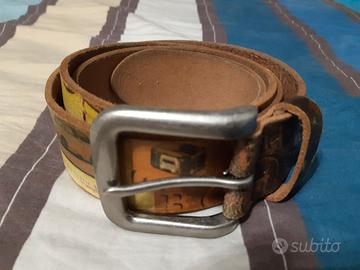 CINTURA CAVALLI uomo cuoio cm 115-125 h 4 cm nuova