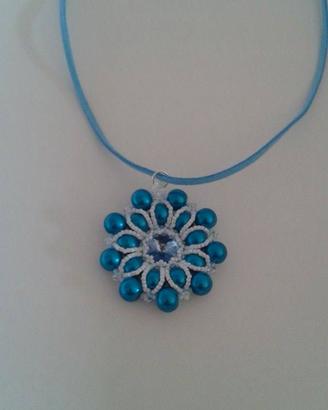 Ciondolo Azzurro e Bianco