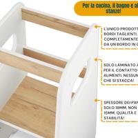 Torre Montessori Regolabile Bambini Bianco
