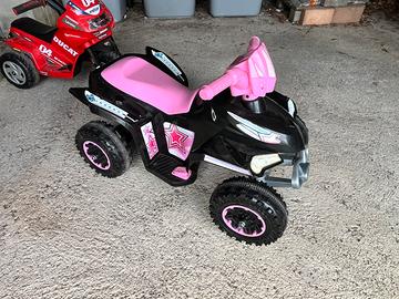 Quad elettrico bambini rosa