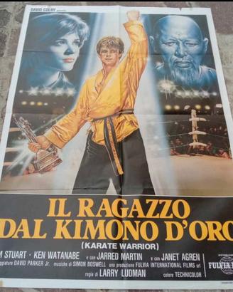 Poster vintage Il ragazzo dal kimono d’oro 1987