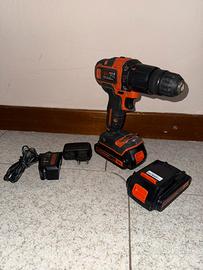 Trapano  BLACK+DECKER BDCHD18 18V + 2 Batterie