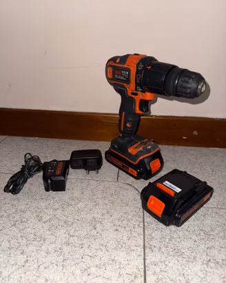 Trapano  BLACK+DECKER BDCHD18 18V + 2 Batterie