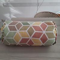 cuscino d'arredo cilindrico nuovo 