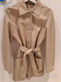 Trench pelle donna vintge