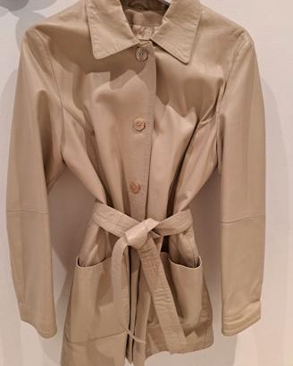 Trench pelle donna vintge