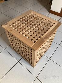 HOL Tavolino IKEA acacia 50x50 cm