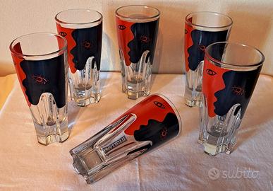 Bicchieri pubblicitari Ramazzotti Amaro 1980