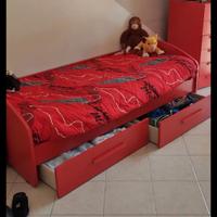 Letto con contenitore 