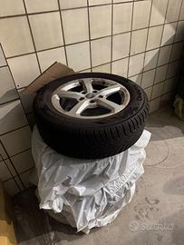 Cerchi audi + gomme  nuove 205 60 r16 invernali