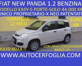 FIAT Panda 1.2 Easy 69cv E6-SOLO 44.000 KM ORIGI