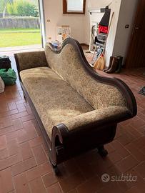 Divano antico in legno massello – stile classico/v