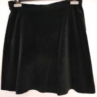 Gonna in velluto nero