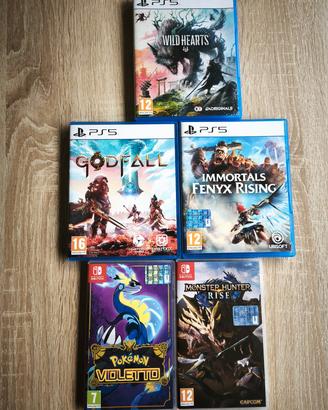Giochi Ps5 e Switch 