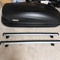 Barre Thule Evo Flush Rail + box Thule Pacific