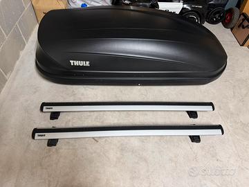 Barre Thule Evo Flush Rail + box Thule Pacific