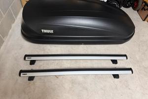 Barre Thule Evo Flush Rail + box Thule Pacific
