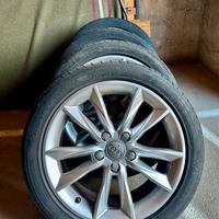 4 cerchi per audi con 4 gomme 17