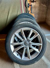 4 cerchi per audi con 4 gomme 17