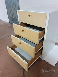 Cassettiera alta 70 cm  4 cassetti