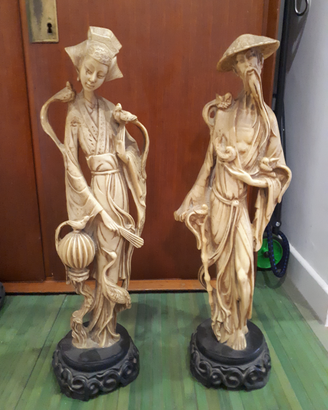 Vintage. Coppia statue cinesi anni 60