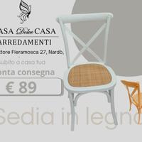 sedia in legno x