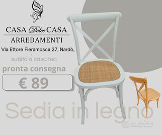sedia in legno x