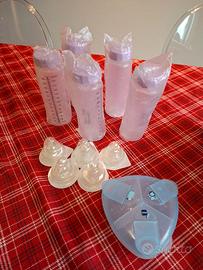 Set 5 biberon monouso piu scatola monodose mum