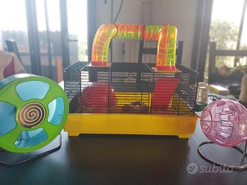 gabbia e accessori per criceto 