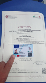 Escavatorista e palista mmt