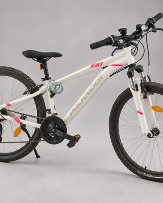 Mountain bike Rockrider 100 bianca