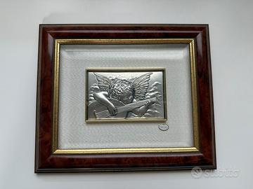 Quadro ACCA in argento 925‰ con angelo
