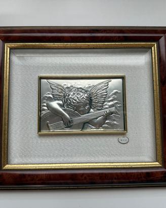 Quadro ACCA in argento 925‰ con angelo