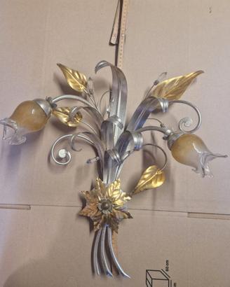 lampadario applique da parete muro lampada luce xw