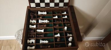 scacchiera in alabastro 