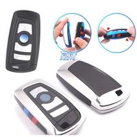 CUSTODIA COVER CHIAVE BMW QUADRATA CROMATA E NERA