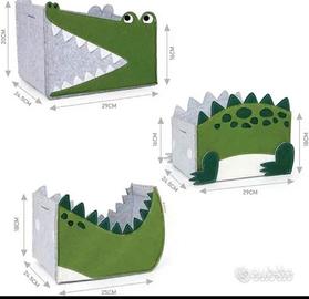 Scatola portaoggetti per bambini in feltro 