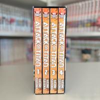 Attack on Titan Season 1 Manga Box Set Volumi 1-4