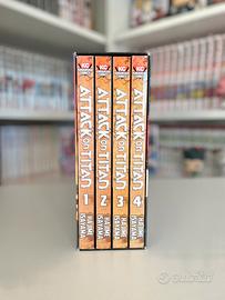 Attack on Titan Season 1 Manga Box Set Volumi 1-4