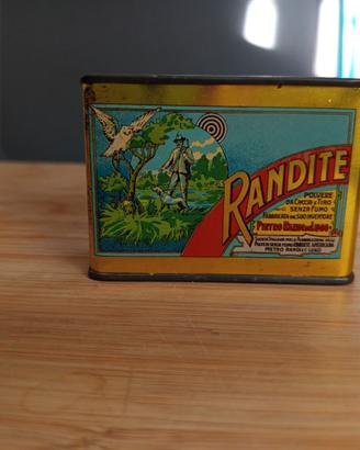Scatola in latta Randite vuota