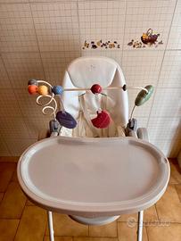 Seggiolone Chicco Polly Armonia + barra gioco