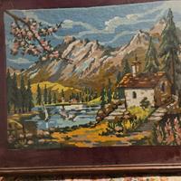 quadro ricamato punto croce 