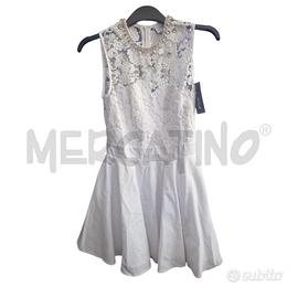 VESTITO D FLAVIO CASTELLANI BNC PIZZO STRASS