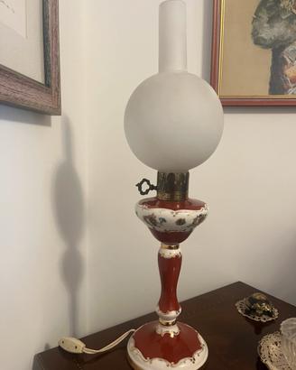 Lampada Vintage in Porcellana ACF stile Limoges
