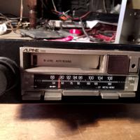 autoradio alpine funzionante per auto epoca