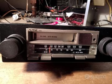autoradio alpine funzionante per auto epoca